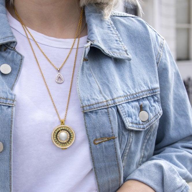 Hot Diamonds 18" Yellow Gold Plated Sterling Silver Belcher Chain