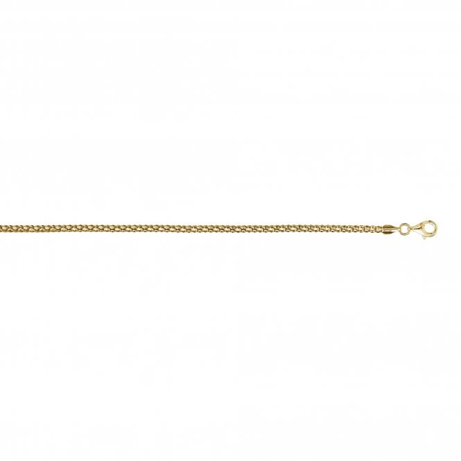 Hot Diamonds 18" Yellow Gold Plated Sterling Silver Popcorn Chain