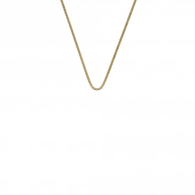 hot diamonds 18" Yellow Gold Plated Sterling Silver Popcorn Chain
