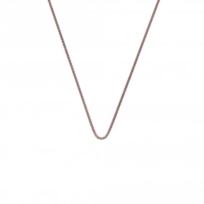 hot diamonds 30" Rose Gold Plated Sterling Silver Popcorn Chain