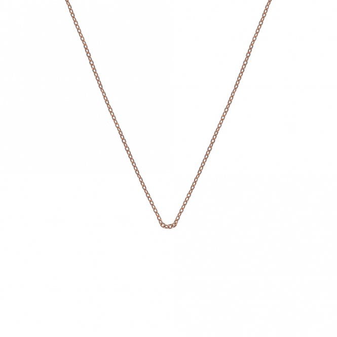 hot diamonds 30" Rose Gold Plated Sterling Silver Trace Chain