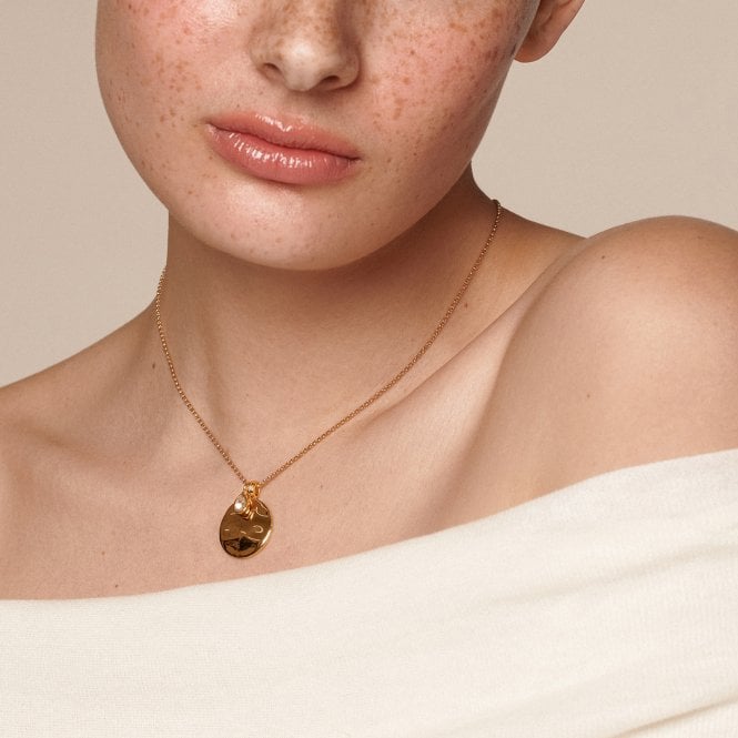 Hot Diamonds April Birthstone Circle Pendant - Yellow Gold Plate