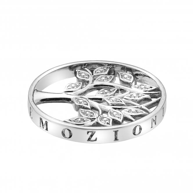 hot diamonds Balance and Harmony Silver Plated Coin 25mm