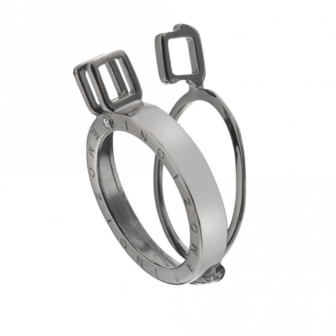 hot diamonds Black Rhodium Plated Sterling Silver Keeper - 25mm