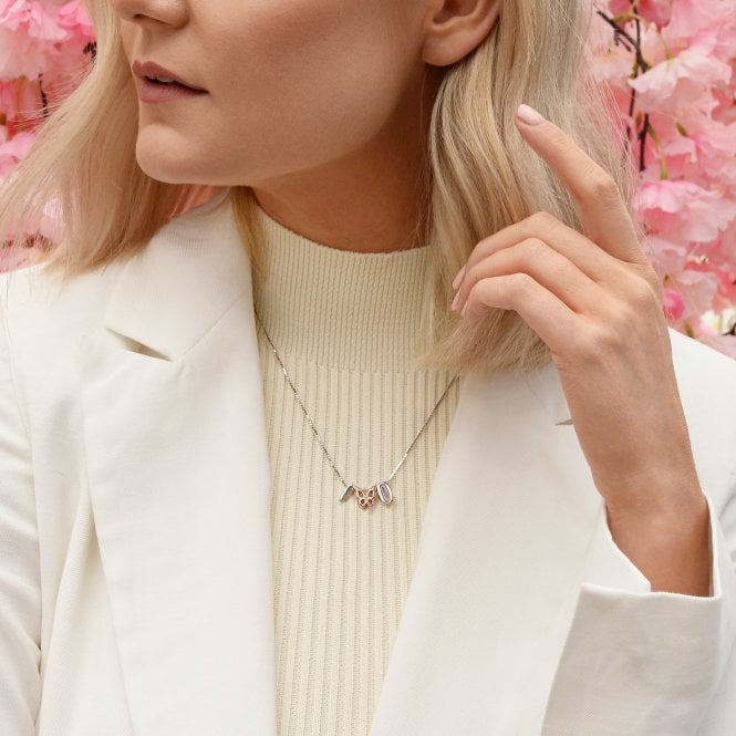 Hot Diamonds Butterfly Icon Pendant - Rose Gold Plate