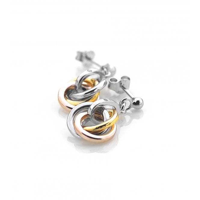 hot diamonds Calm Earrings - Rose and Yellow Gold Accents