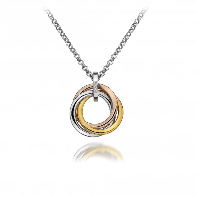 Hot Diamonds Calm Pendant - Rose And Yellow Gold Plated Accents