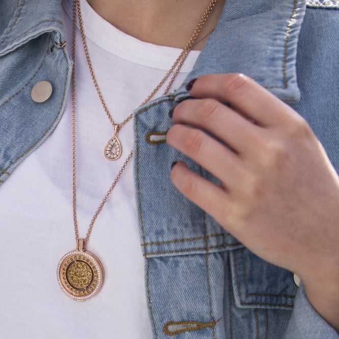 Hot Diamonds Devotion Layer Pendant - Rose Gold Plate