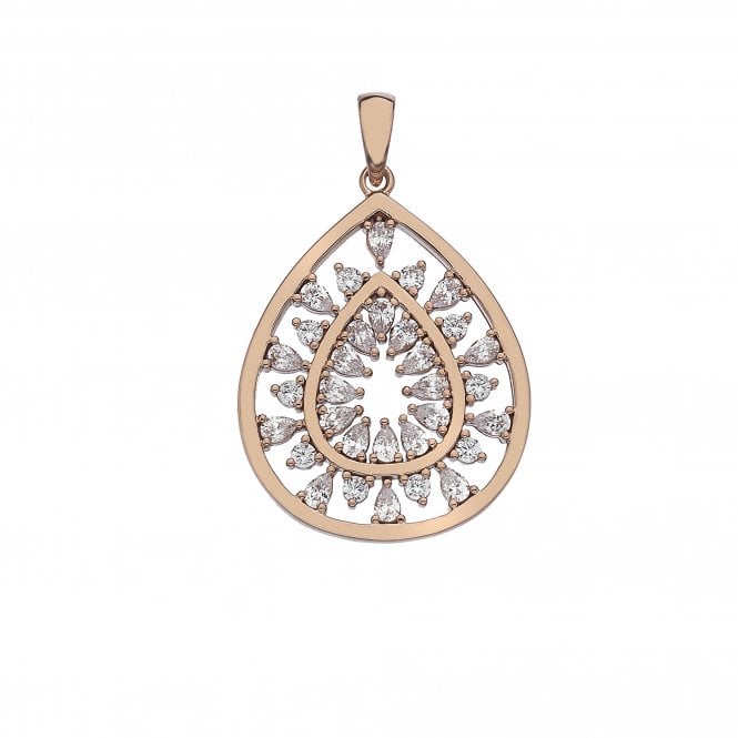 hot diamonds Devotion Layer Pendant - Rose Gold Plated