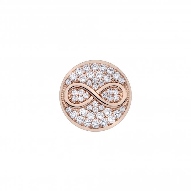Hot Diamonds Eternity And Empowerment Rose Gold Plated Coin 25mm