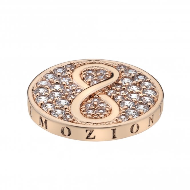 hot diamonds Eternity and Empowerment Rose Gold Plated Coin 25mm