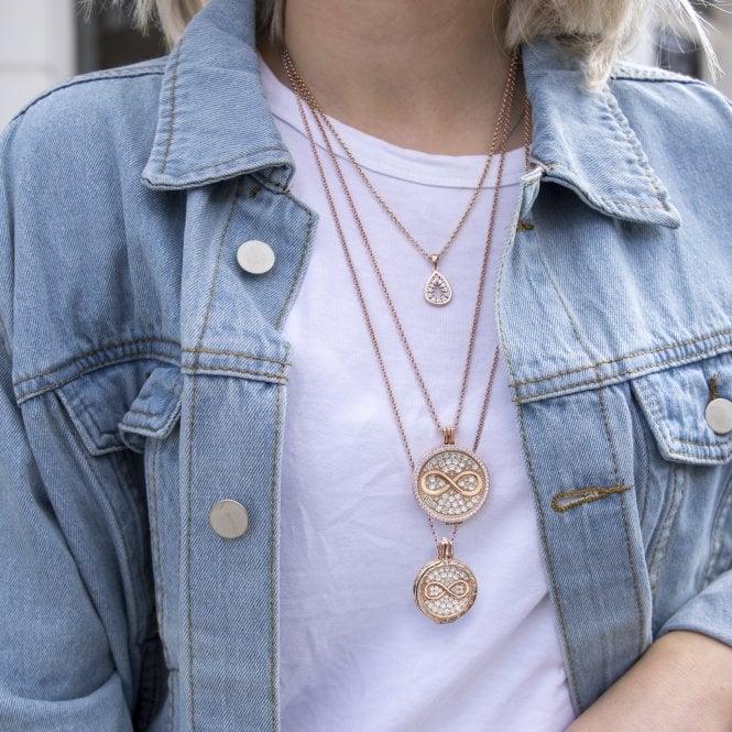 Hot Diamonds Eternity And Empowerment Rose Gold Plated Coin 33mm