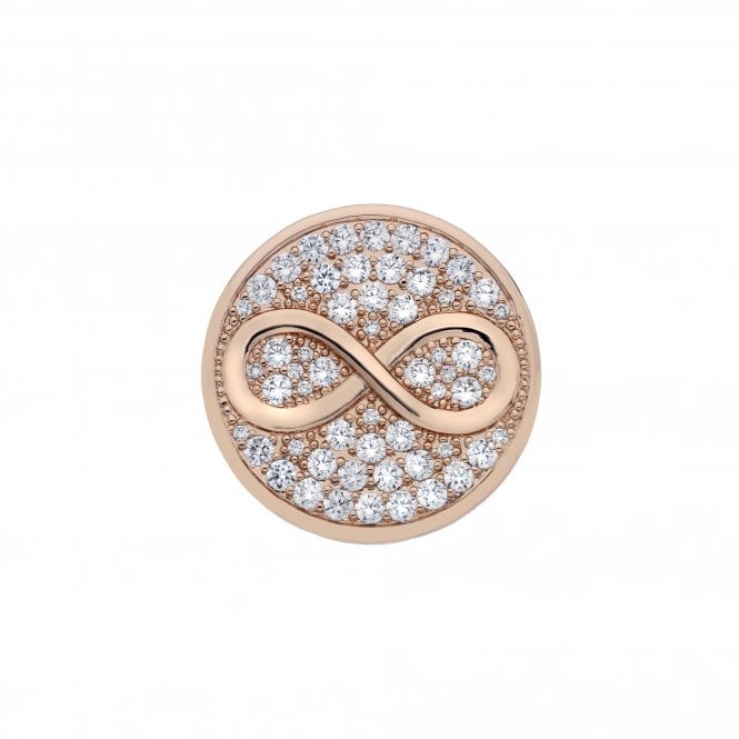 Hot Diamonds Eternity And Empowerment Rose Gold Plated Coin 33mm
