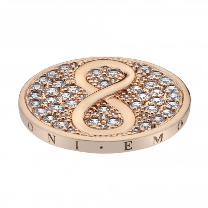 hot diamonds Eternity and Empowerment Rose Gold Plated Coin 33mm