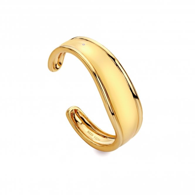 Hot Diamonds HD X Tasha Ghouri Bangle - Yellow Gold Plate