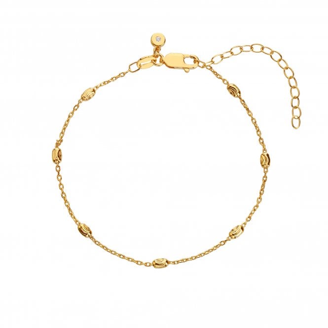Hot Diamonds HD X Tasha Ghouri Oval Bracelet - Yellow Gold Plate