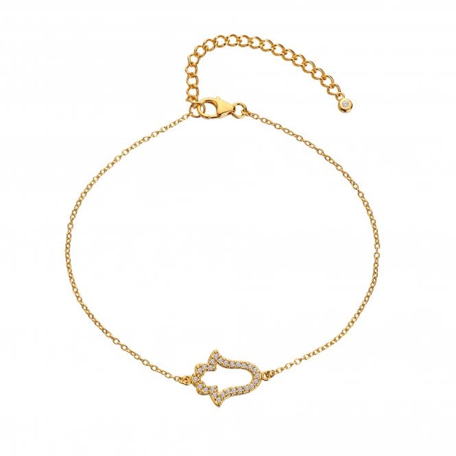 Hot Diamonds HD X Tasha Ghouri WT Hand Bracelet - Yellow Gold Plate