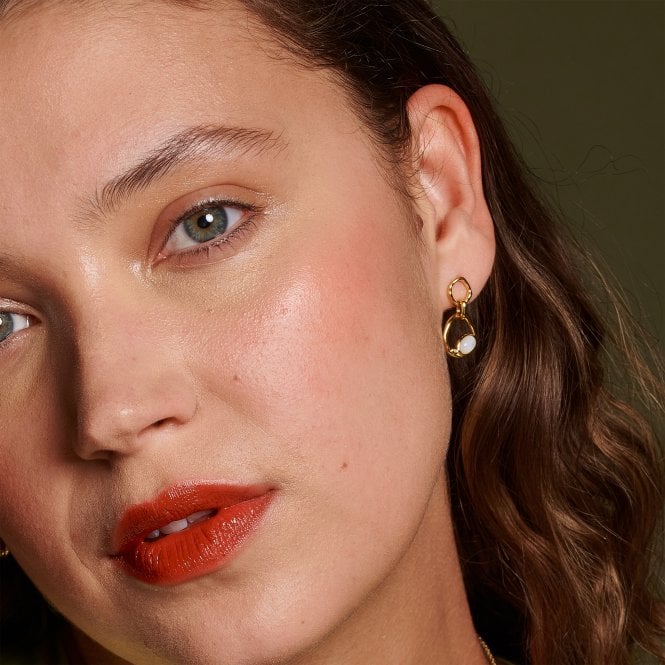 Hot Diamonds HDXGEM Offset Earrings - Mother Of Pearl