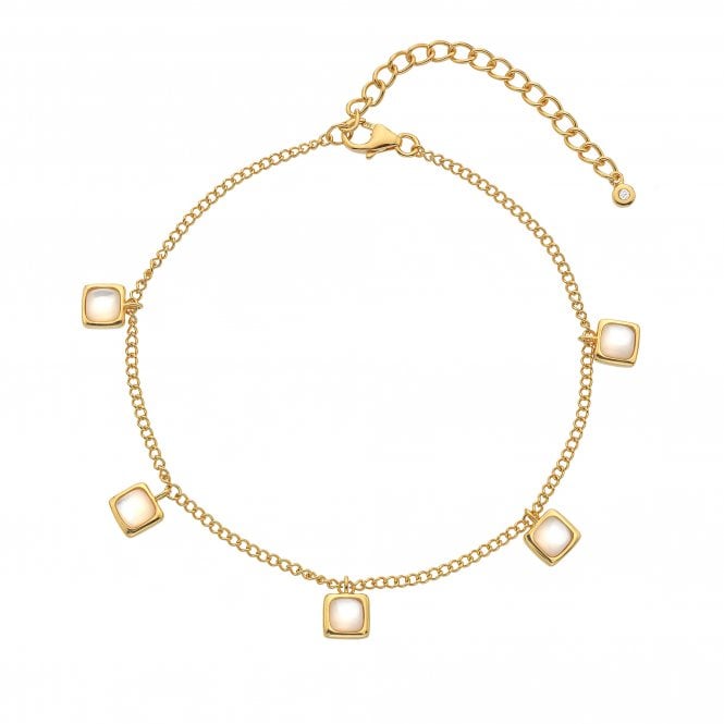 Hot Diamonds HDXGEM Square Bracelet - Mother Of Pearl
