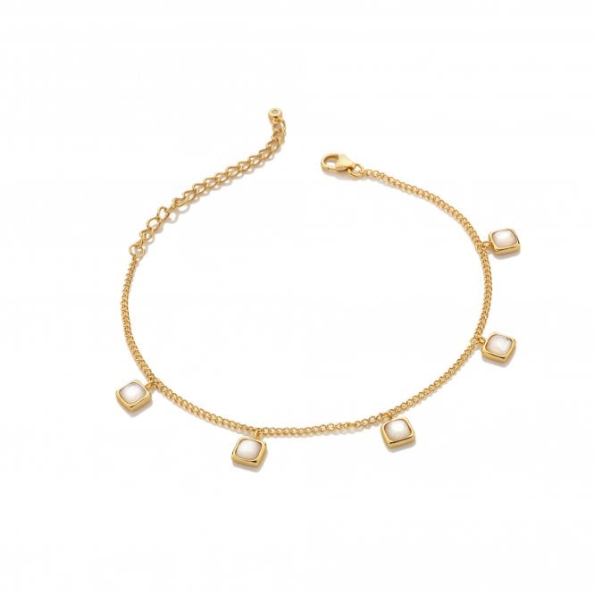 hot diamonds HDXGEM Square Bracelet - Mother of Pearl