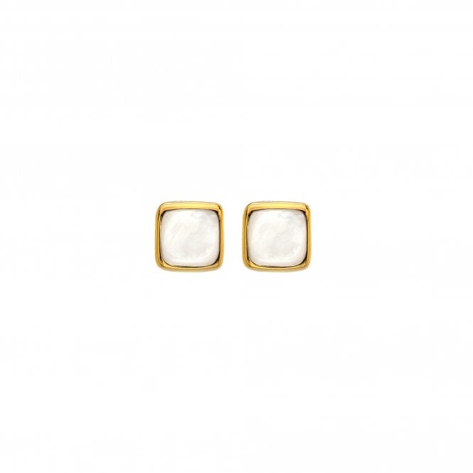 Hot Diamonds HDXGEM Square Earrings - Mother Of Pearl