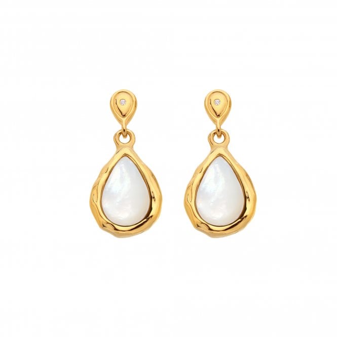 Hot Diamonds HDXGEM Teardrop Earrings - Mother Of Pearl