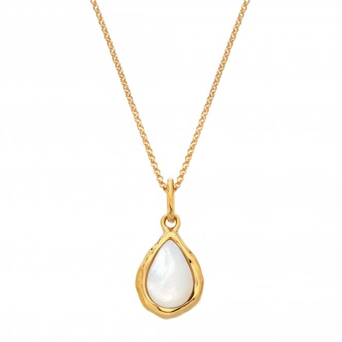 Hot Diamonds HDXGEM Teardrop Pendant - Mother Of Pearl