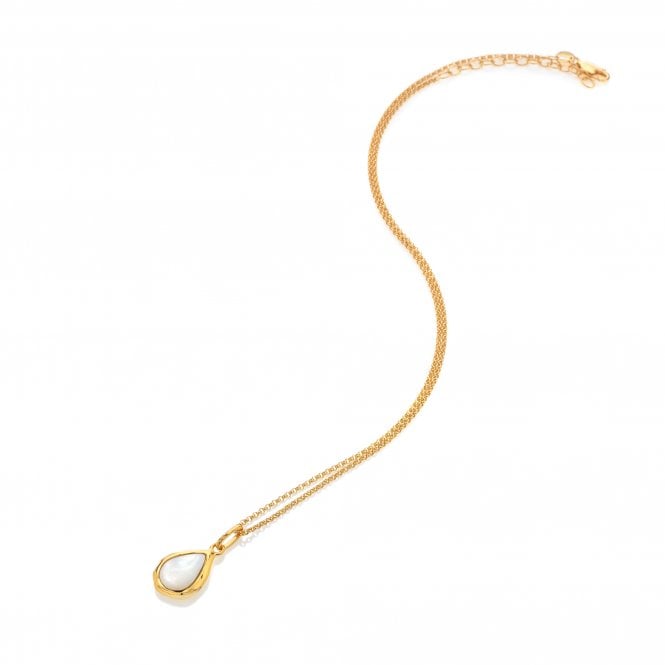 hot diamonds HDXGEM Teardrop Pendant - Mother of Pearl