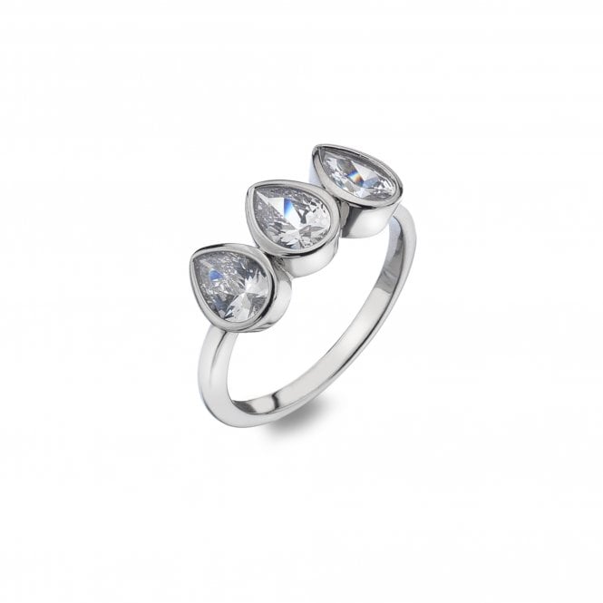 Hot Diamonds Acqua D'Amore Triple Ring
