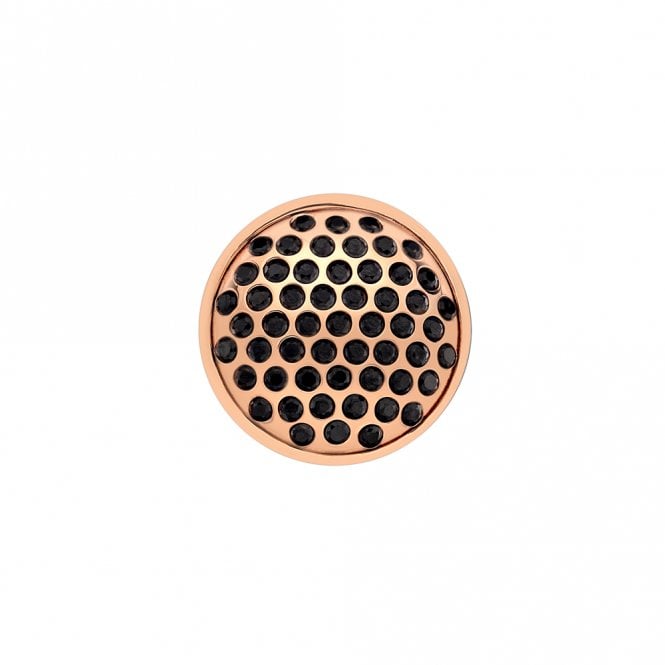 hot diamonds Alveare Rose Gold Plated Coin - 25mm