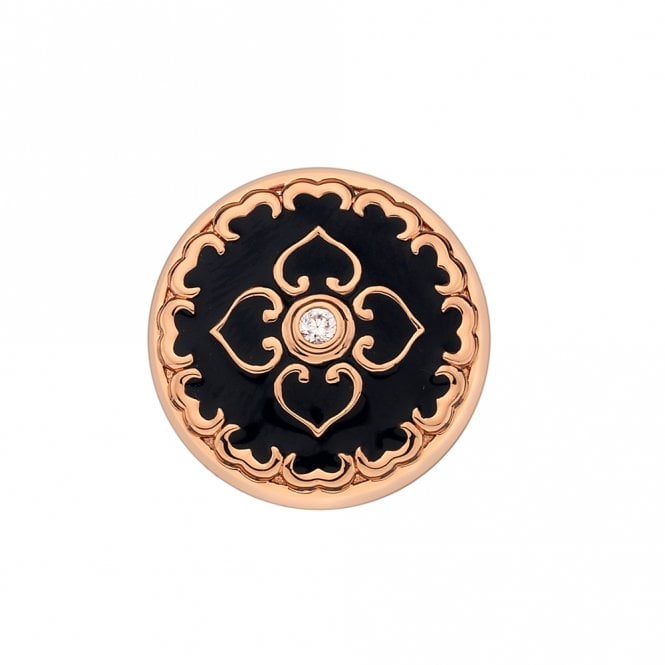 hot diamonds Atlas Rose Gold Plated Coin - 33mm