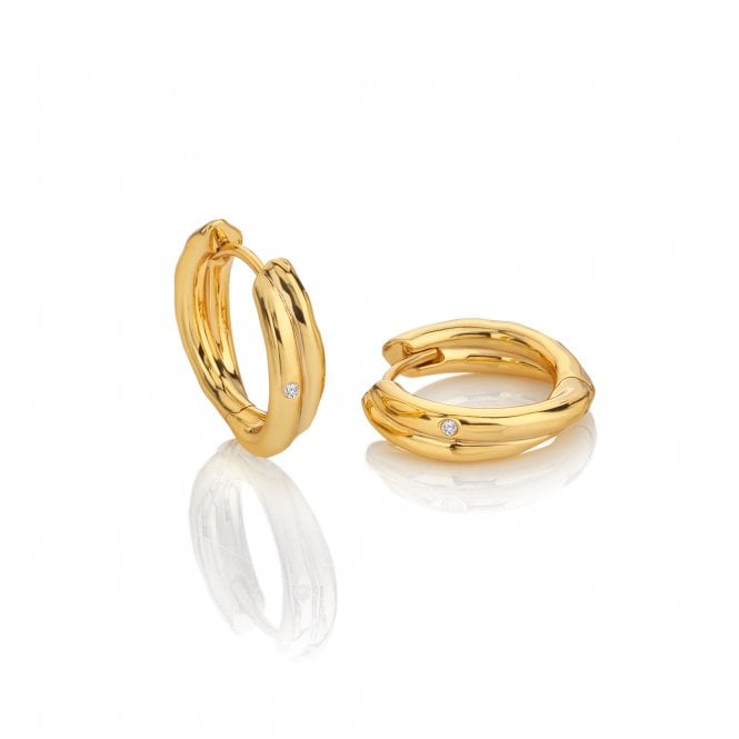 hot diamonds Aura Hoop Earrings