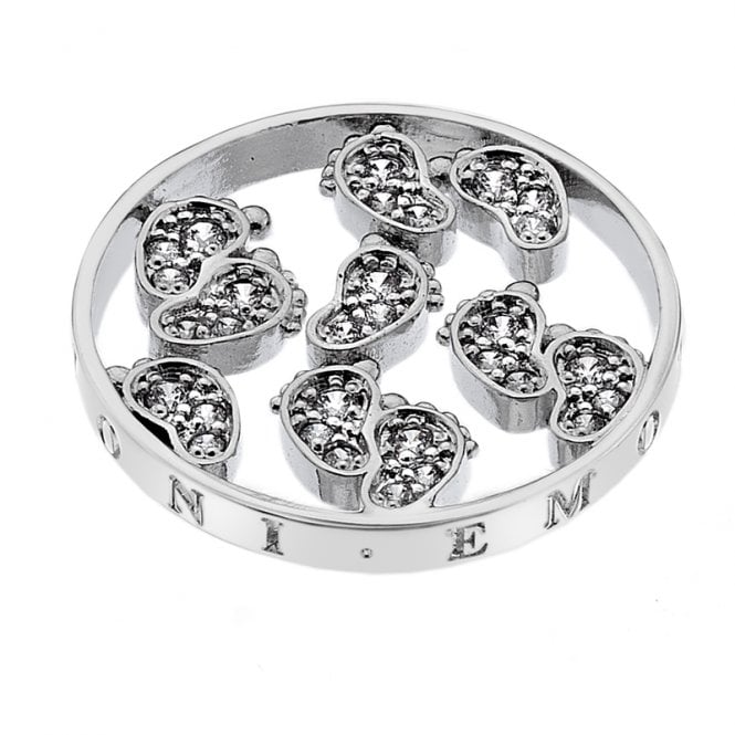 hot diamonds Baby Feet Silver Plated coin - 25mm