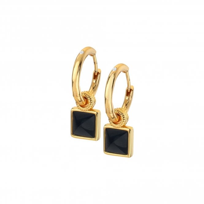 Hot Diamonds Black Onyx Earrings