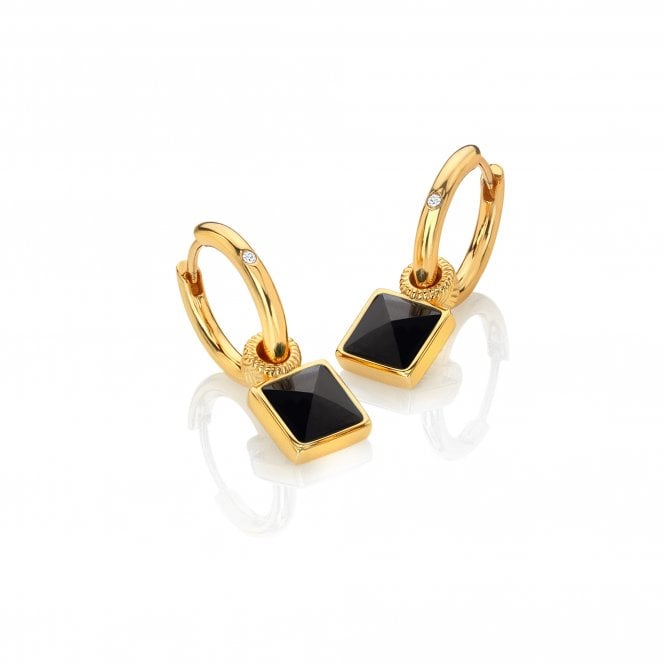 hot diamonds Black Onyx Earrings