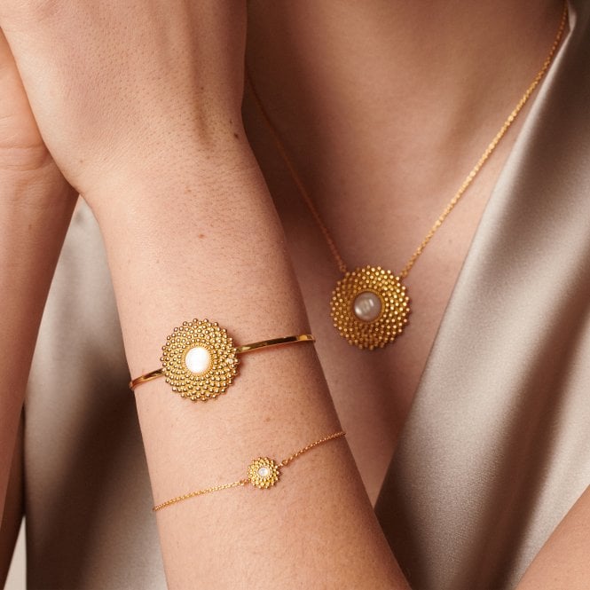 Hot Diamonds Blossom Mother Of Pearl Bangle