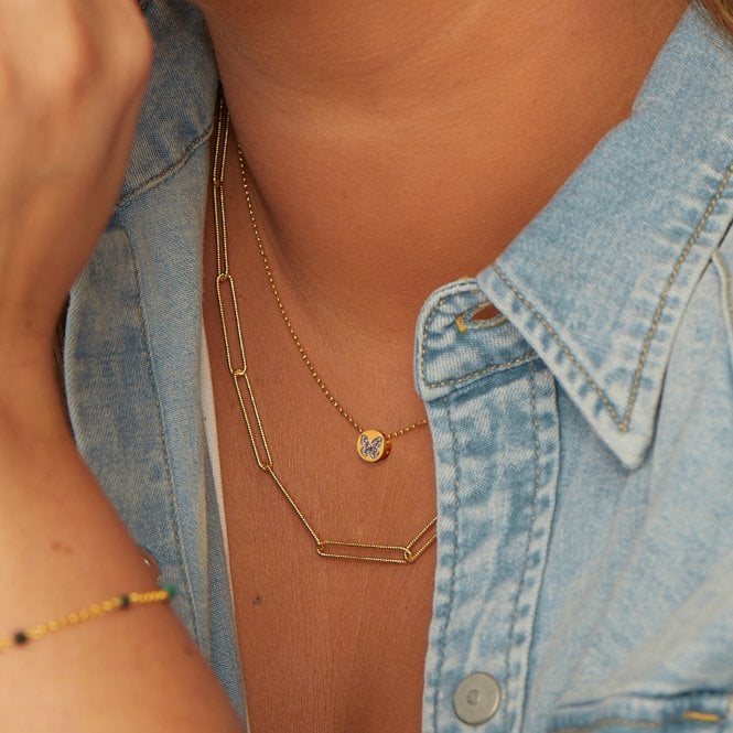 Hot Diamonds Butterfly Necklace