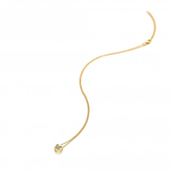 hot diamonds Butterfly Necklace