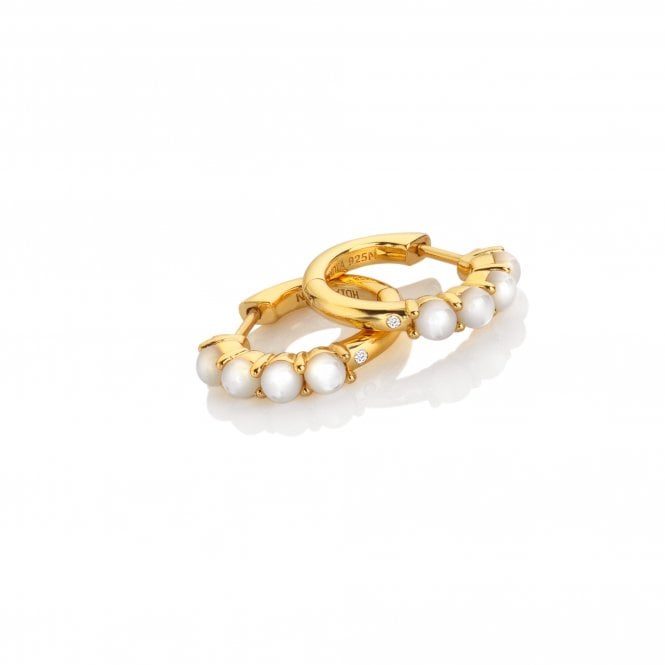 hot diamonds Calm Mother of Pearl Huggies