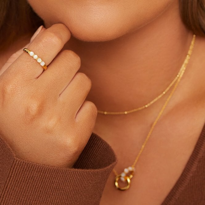 Hot Diamonds Calm Mother Of Pearl Necklace