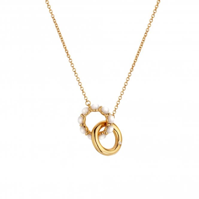 Hot Diamonds Calm Mother Of Pearl Necklace