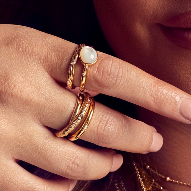 Hot Diamonds Calm Mother Of Pearl Ring