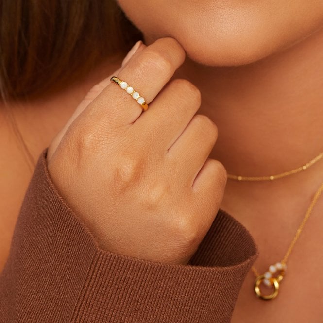 Hot Diamonds Calm Mother Of Pearl Ring