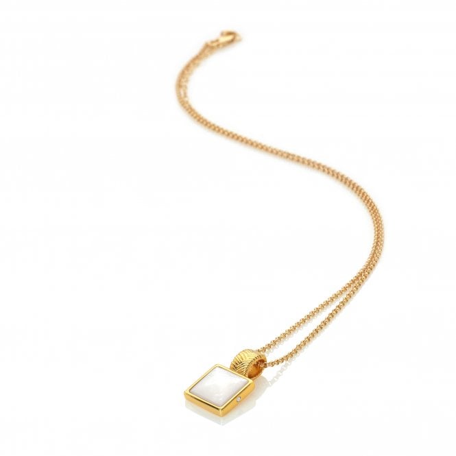 hot diamonds Calm Mother of Pearl Square Pendant