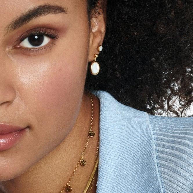 Hot Diamonds Calm Mother Of Pearl Stud Earrings