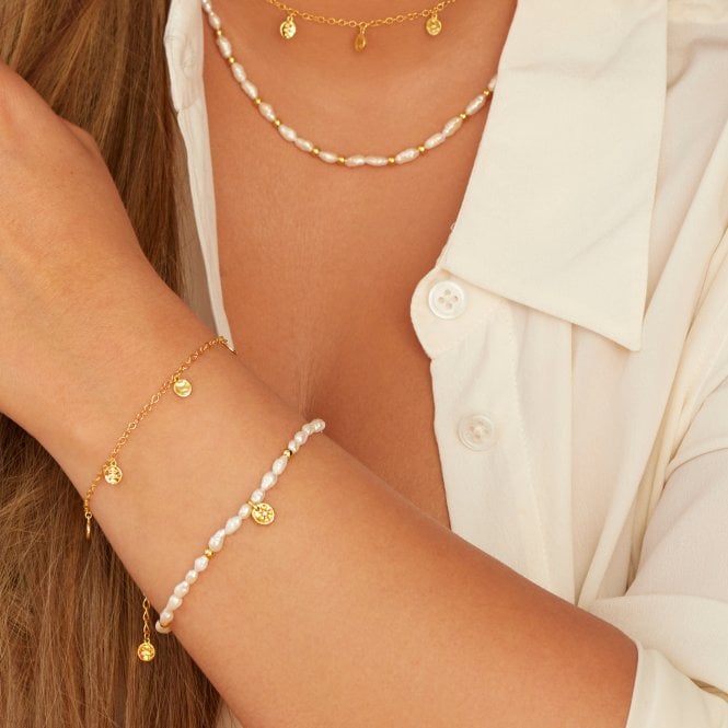 Hot Diamonds Calm Pearl Lunar Bracelet