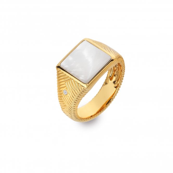 Hot Diamonds Calm Pearl Signet Ring