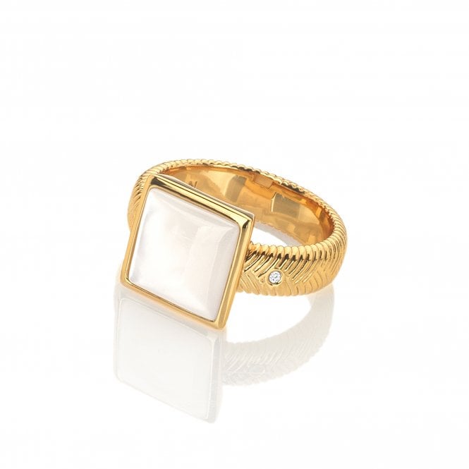 hot diamonds Calm Pearl Square Ring