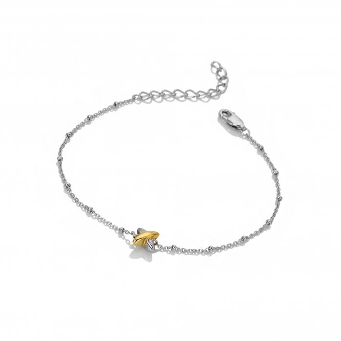 hot diamonds Coupled Two Tone Bracelet