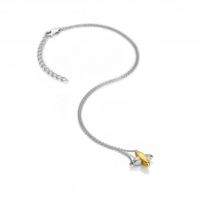 hot diamonds Coupled Two Tone Necklace